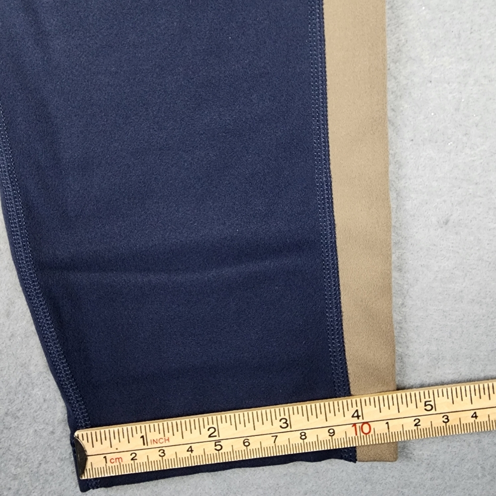 Athleta Elation Colorblock 7/8 Tight Leggings in Navy and Tan Womens Large - Picture 8 of 10